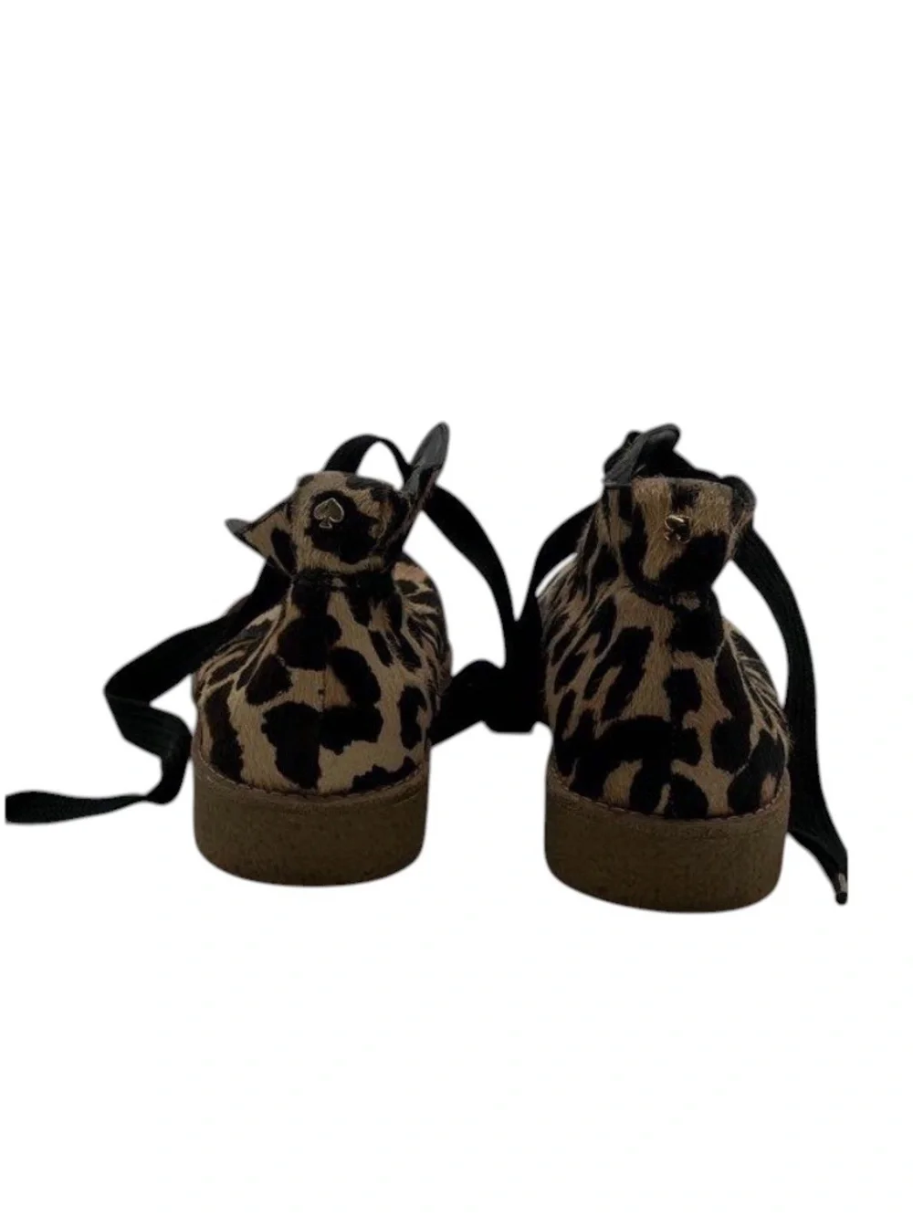 kate spade Leopard Print Lace-Up Ankle Boots - Tan & Black